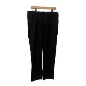 Betabrand Black Straight Leg Strech Work Pants XL